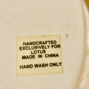 Hand made football field serving dish